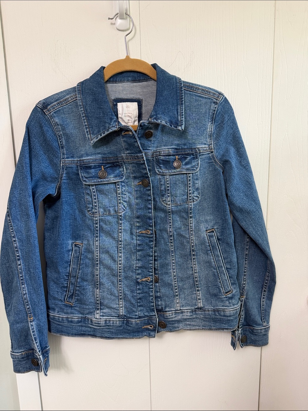 LC Lauren Conrad Medium Blue Denim Jacket